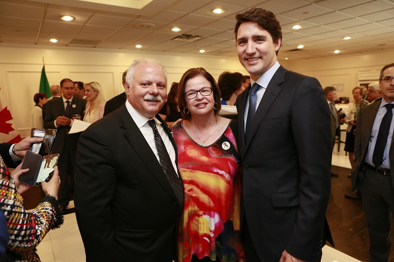 Justin Trudeau, Kathy, Bob Sacco 2017