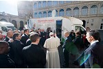 Pope blesses mobile hospitals